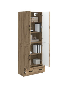 Set di armadi 2 pcs Rovere Artigianale Legno ingegnerizzato 2