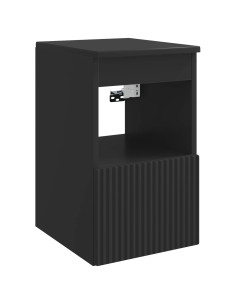 Mobile da Bagno Nero 30 x 44,5 x 50 cm Legno ingegnerizzato
