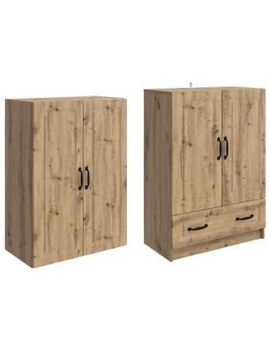 Set di armadi 2 pcs Rovere Artigianale Legno ingegnerizzato