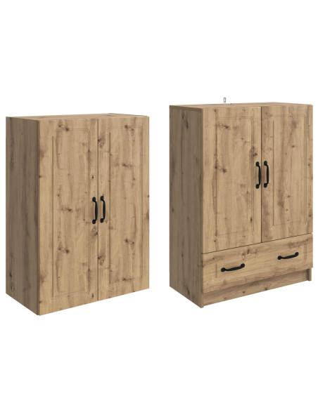 Set di armadi 2 pcs Rovere Artigianale Legno ingegnerizzato