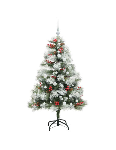 Albero di Natale artificiale Verde e bianco 150 cm