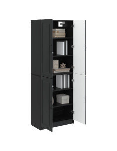 Set di armadi 2 pcs Nero Legno ingegnerizzato 2