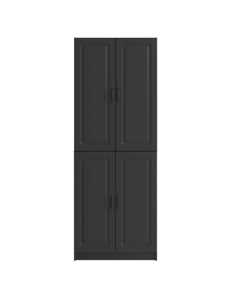 Set di armadi 2 pcs Nero Legno ingegnerizzato