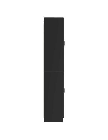 Set di armadi 2 pcs Nero Legno ingegnerizzato