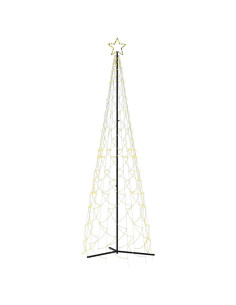 Albero di Natale a forma di cono luce Bianca Calda 500 LED 100x300 cm 2