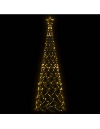 Albero di Natale a forma di cono luce Bianca Calda 500 LED 100x300 cm