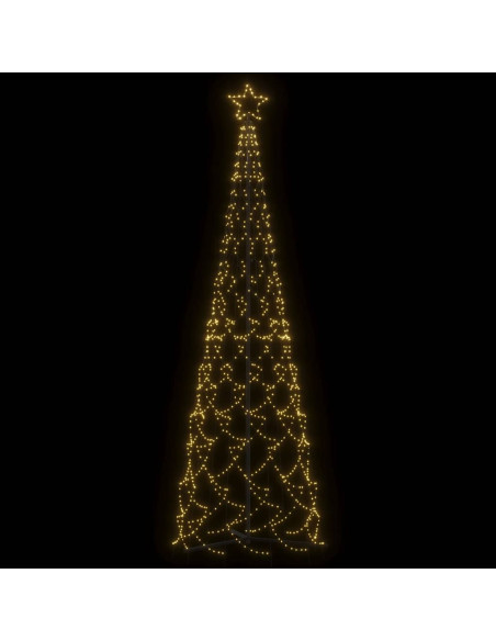 Albero di Natale a forma di cono luce Bianca Calda 500 LED 100x300 cm