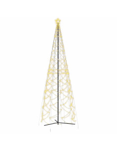Albero di Natale a forma di cono luce Bianca Calda 1400 LED 160x500 cm 2