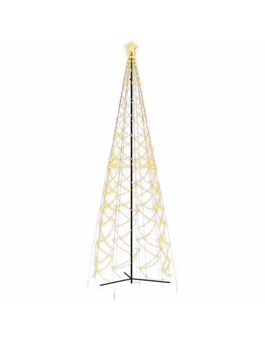 Albero di Natale a forma di cono luce Bianca Calda 1400 LED 160x500 cm