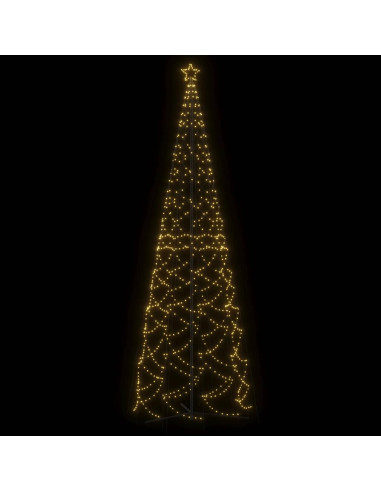 Albero di Natale a forma di cono luce Bianca Calda 1400 LED 160x500 cm
