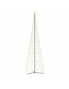 Albero di Natale a forma di cono luce Bianca Calda 3000 LED 230x800 cm 2