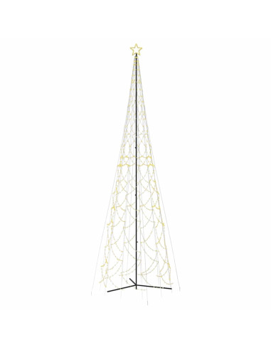 Albero di Natale a forma di cono luce Bianca Calda 3000 LED 230x800 cm