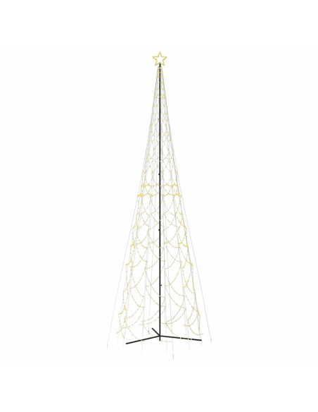 Albero di Natale a forma di cono luce Bianca Calda 3000 LED 230x800 cm
