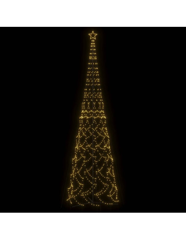 Albero di Natale a forma di cono luce Bianca Calda 3000 LED 230x800 cm
