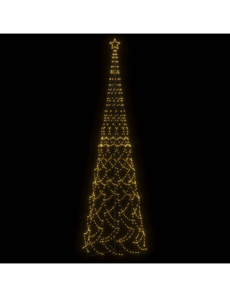Albero di Natale a forma di cono luce Bianca Calda 3000 LED 230x800 cm