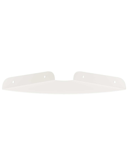 Mensola sospesa con lo scaffale 4 pcs Bianco 18 x 18 x 2 cm