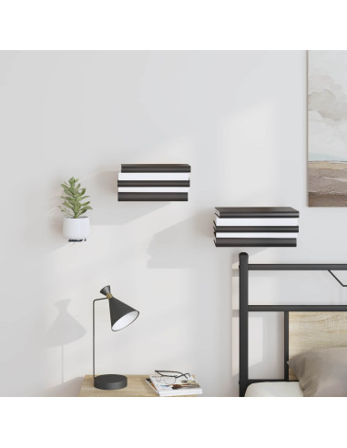 Mensola sospesa 24 pcs Antracite 6 x 10,8 x 6,6 cm
