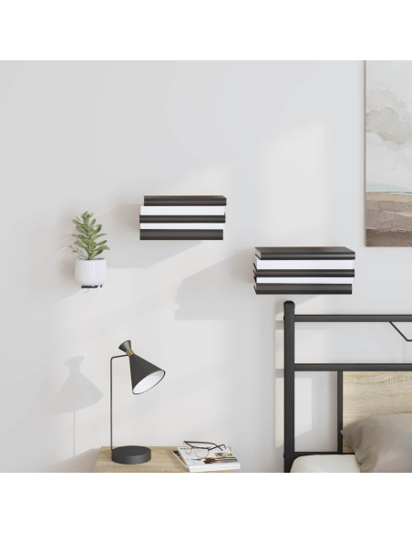 Mensola sospesa 24 pcs Antracite 6 x 10,8 x 6,6 cm