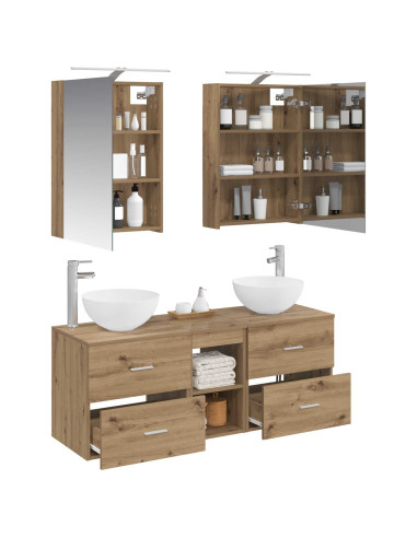 Set di mobili per il bagno 5 pcs Rovere Artigianale