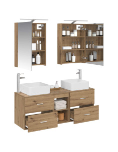 Set di mobili per il bagno 5 pcs Rovere Artigianale 2