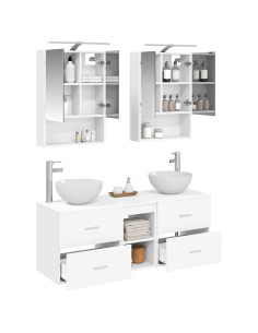 Set di mobili per il bagno 5 pcs Bianco 2