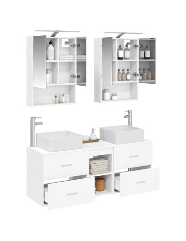 Set di mobili per il bagno 5 pcs Bianco