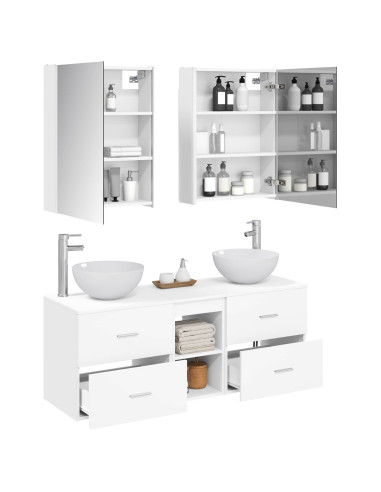 Set di mobili per il bagno 5 pcs Bianco