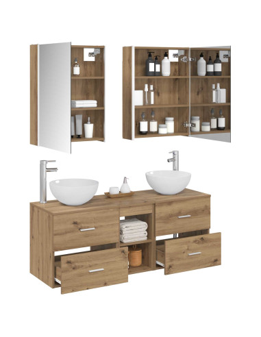 Set di mobili per il bagno 5 pcs Rovere Artigianale