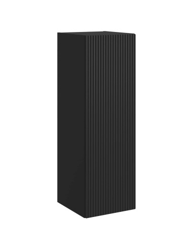Mobiletto da Bagno a Muro Nero 33 x 34,5 x 100 cm