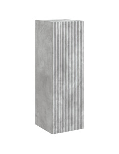 Mobiletto da Bagno a Muro Grigio Cemento 33 x 34,5 x 100 cm
