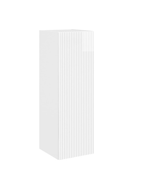 Mobiletto da Bagno a Muro Bianco Lucido 33 x 34,5 x 100 cm
