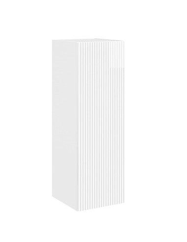 Mobiletto da Bagno a Muro Bianco Lucido 33 x 34,5 x 60 cm
