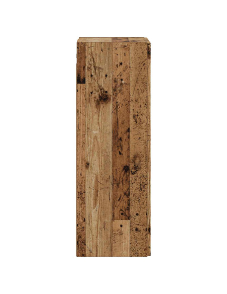 Mobiletto da Bagno a Muro Legno antico 33 x 34,5 x 100 cm