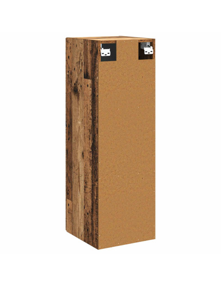 Mobiletto da Bagno a Muro Legno antico 33 x 34,5 x 100 cm