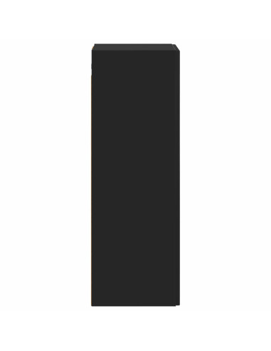 Mobiletto da Bagno a Muro Nero 33 x 34,5 x 60 cm