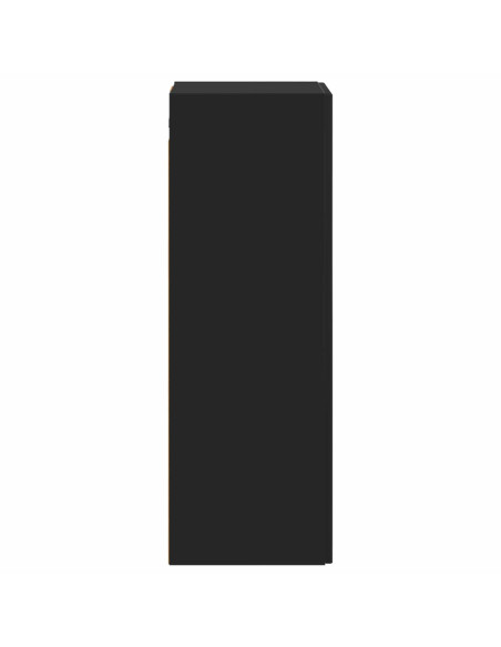 Mobiletto da Bagno a Muro Nero 33 x 34,5 x 60 cm