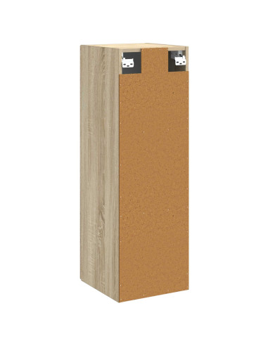 Mobiletto da Bagno a Muro Rovere Sonoma 33 x 34,5 x 60 cm