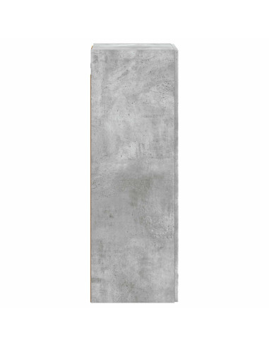 Mobiletto da Bagno a Muro Grigio Cemento 33 x 34,5 x 60 cm