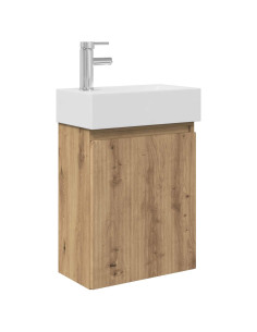 Mobile bagno con rubinetto Rovere Artigianale 2