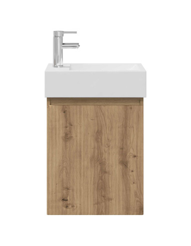 Mobile bagno con rubinetto Rovere Artigianale