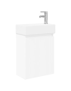 Mobile bagno con rubinetto Bianco 45,5 x 22,5 x 84 cm 2