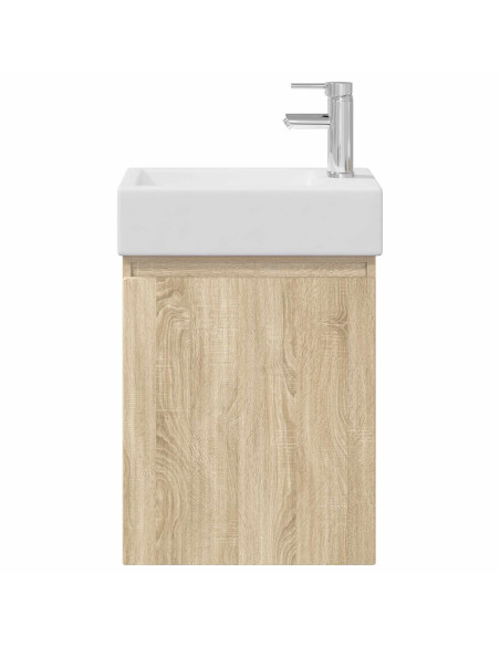 Mobile bagno con rubinetto Rovere Sonoma 45,5 x 22,5 x 84 cm