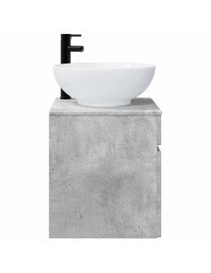 Mobile lavabo da parete Grigio Cemento 49 x 44,5 x 66,5 cm 2
