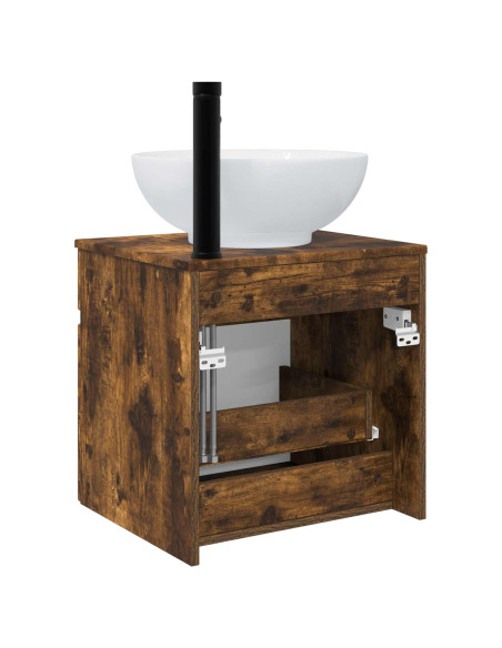 Mobile lavabo da parete Rovere Fumo 49 x 44,5 x 66,5 cm