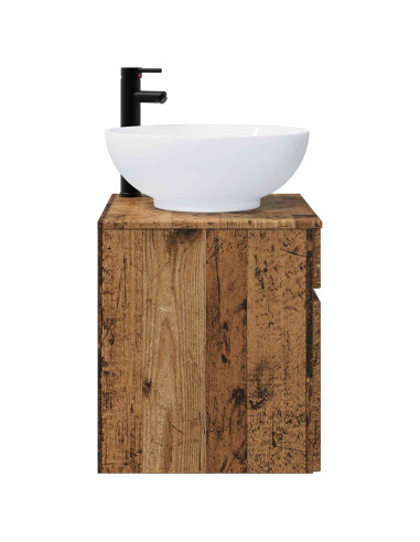 Mobile lavabo da parete Legno antico 49 x 44,5 x 66,5 cm
