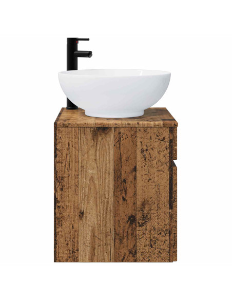 Mobile lavabo da parete Legno antico 49 x 44,5 x 66,5 cm