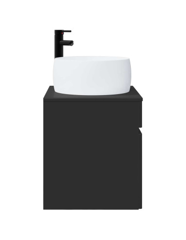 Mobile lavabo da parete Nero 49 x 44,5 x 66 cm