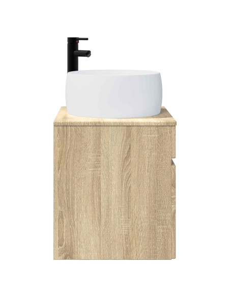 Mobile lavabo da parete Rovere Sonoma 49 x 44,5 x 66 cm