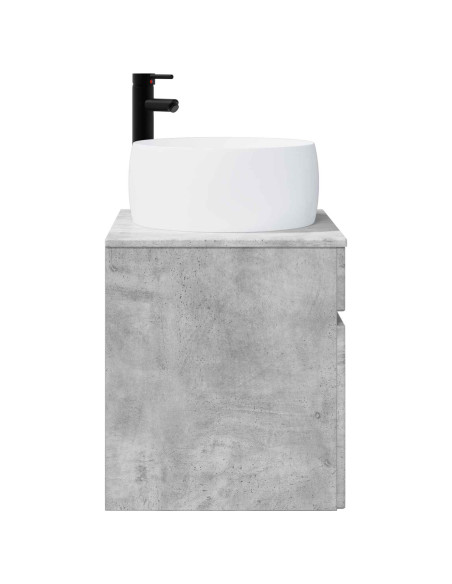 Mobile lavabo da parete Grigio Cemento 49 x 44,5 x 66 cm