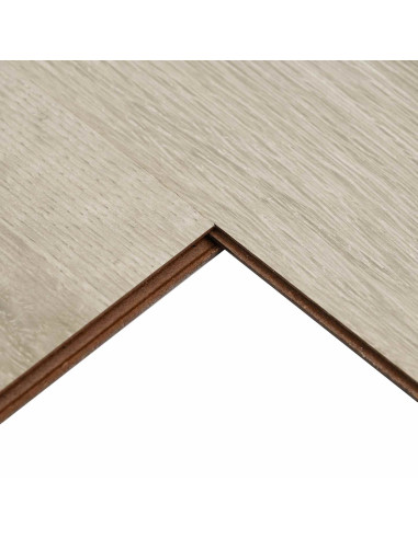 Pavimento in laminato 5 pcs Marrone Sbiancato 101 x 20 x 0,8 cm